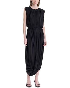 FFORME Leonora Draped Jersey Dress - Black