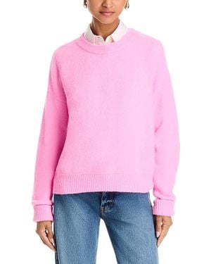 American Vintage Vito Alpaca Wool Blend Crewneck Sweater - Red