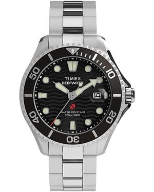 Timex Deepwater Meridian 200 Watch, 44Mm - Metallic