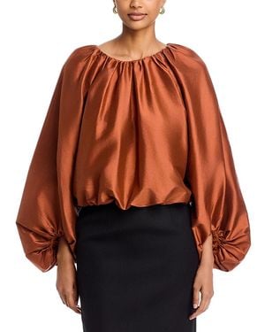 By Malene Birger Semara Silk Blouse - Brown