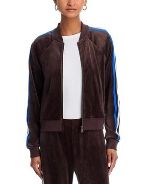 Splits59 Heritage Velour Bomber Jacket - Purple