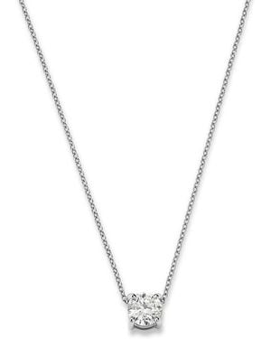 Bloomingdale's Fine Collection Certified Diamond Solitaire Pendant Necklace - Metallic