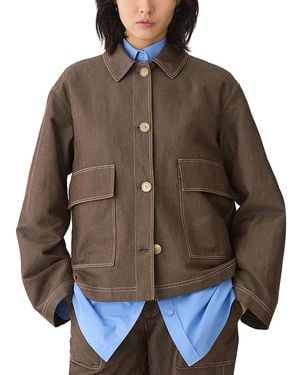 Lafayette 148 New York Workwear Jacket - Brown