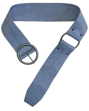 Anna Sui Suede Belt - Blue