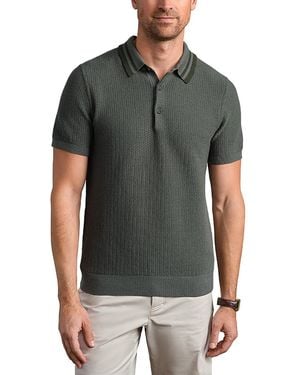 Rhone Fine Sweater Polo - Gray