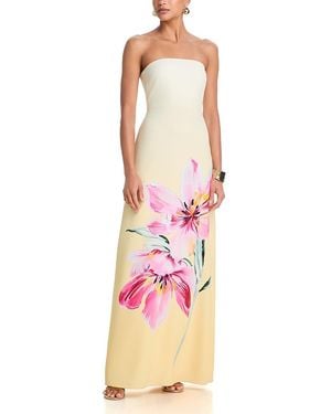 MILLY Vera Strapless Dress - Pink