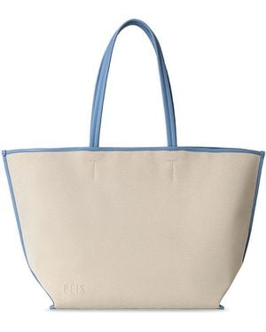 BEIS The Leather Trim Tote - Natural