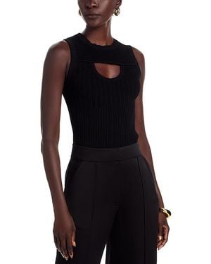 Ramy Brook Morgann Rib Knit Tank - Black