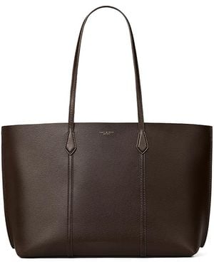 Tory Burch Perry Leather Tote - Brown