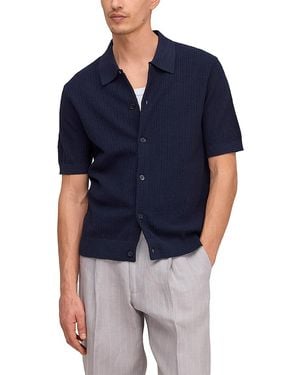 NN07 Nolan Polo Cardigan - Blue
