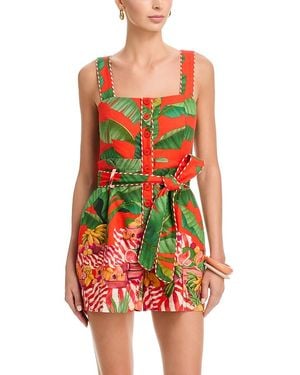FARM Rio Fruit Trolley Romper - Red
