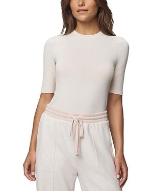 Splendid Elbow Sleeve Tee - Gray