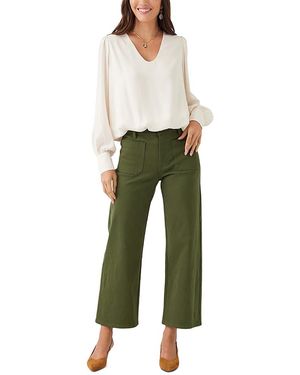 Karen Kane Lauren Ankle Flare Pants - Green