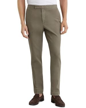 Reiss Jason Garment Dyed Pique 31.5 Pants - Gray