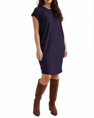 UNIVERSAL STANDARD Plus Size Liquid Jersey Carrera Dress - Blue