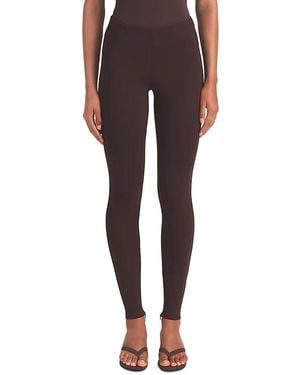 Skims Essential High Waist Pants - Brown