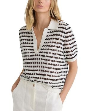 Reiss Gemma Polo Shirt - White