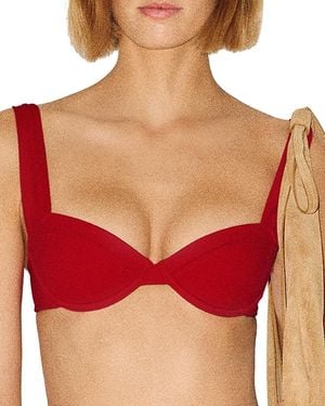 Reformation Viola Bikini Top - Red