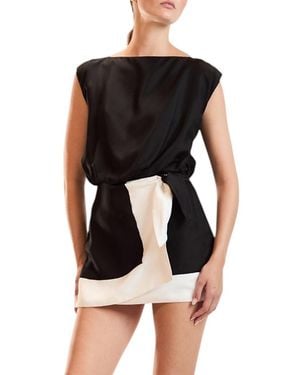 Cynthia Rowley Domino Dress - Black