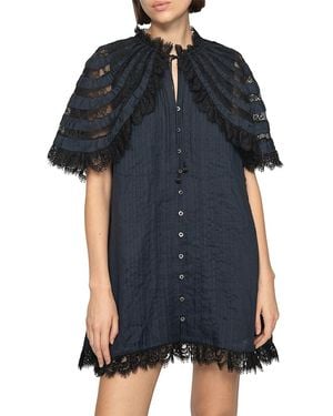 Sea Margaret Capelet Mini Dress - Black