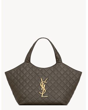 Saint Laurent Icare Medium Bag - Gray