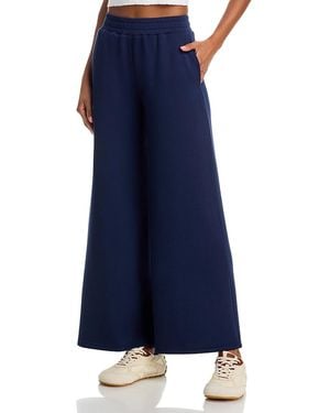 Vintage Havana Fleece Flare Leg Pants - Blue