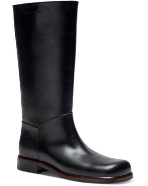 Proenza Schouler Esme Shiny Leather Knee High Boots - Black