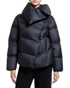 Theory Asymmetric Down Puffer Coat - Black