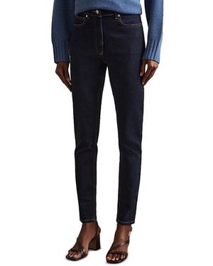 Reiss Hattie High Rise Skinny Jeans - Blue
