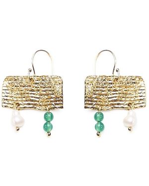 COG Vessel Earrings - Metallic