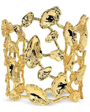 Alexis Alexis Bitar Brut Mosaic Wide Cuff Bracelet - Metallic