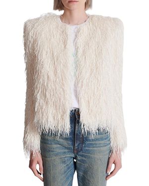 Balmain Fringed Jacket - White