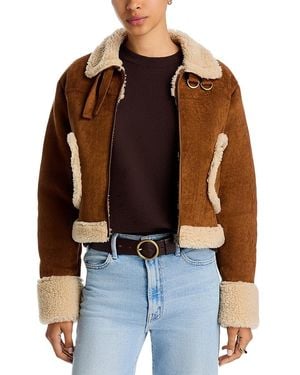 Mother The On Thin Ice Jacket - Brown