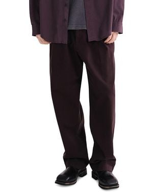 Agolde Slater Cotton Standard Fit Pants - Black