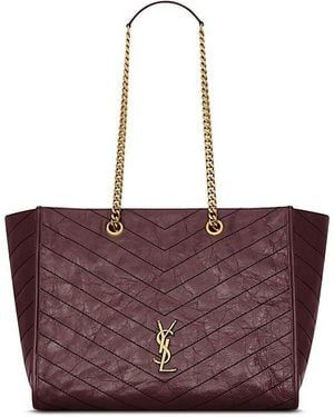 Saint Laurent Niki Shopping Bag - Purple