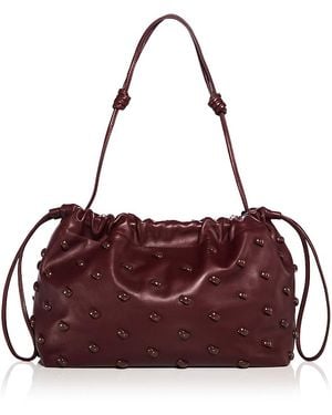 A.L.C. A. L.C. Arlo Embellished Leather Shoulder Bag - Purple