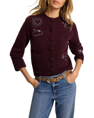 Mint Velvet Embroidered Motif Knit Cardigan