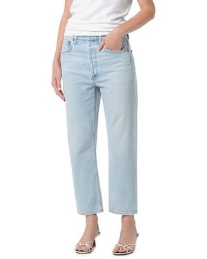 Agolde '90S Mid Rise Cropped Jeans - Blue