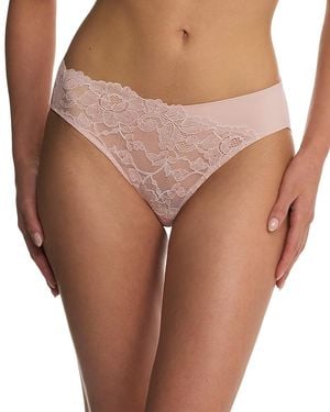 Natori Peony Lace Trim Bikini - Brown