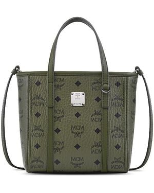 MCM Toni Vi Shopper Tote - Green