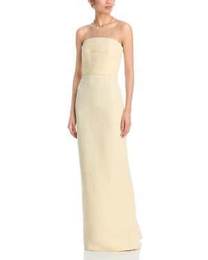 Amsale Sonia Strapless Dress - White