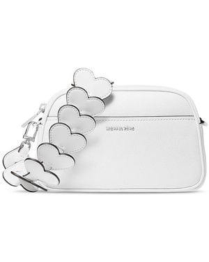 Michael Kors Jet Set Small Camera Crossbody - White