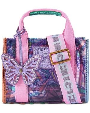 Kurt Geiger Southbank Extra Small Vinyl Tote - Purple
