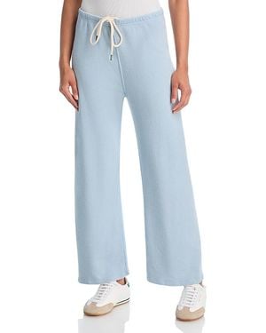 The Great The Lap Cropped Flare Sweatpants - Blue