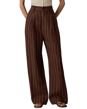 Faherty Sun Strider Pleated Pants - Brown