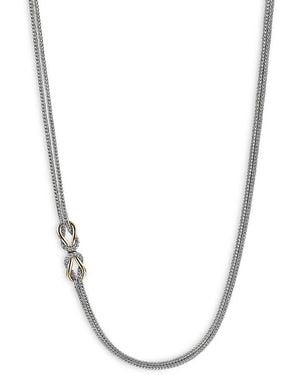 John Hardy 14K & Sterling Love Knot Infinity Woven Link Chain Necklace - Metallic