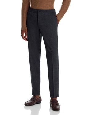 Theory Mayer Drawstring Flannel Jaspe Elasticated Waist Pants - Blue