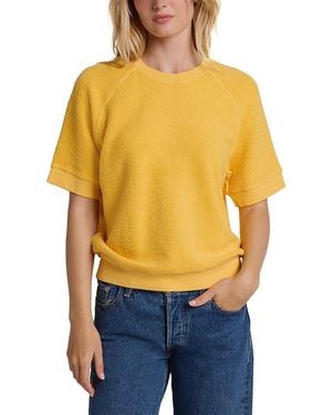 PERFECTWHITETEE Kennedy Fleece Sweatshirt - Yellow