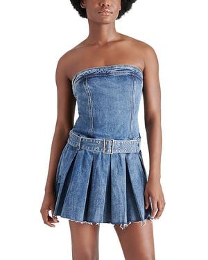 Steve Madden Rowe Denim Mini Dress - Blue