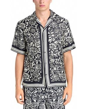 Jonathan Simkhai Clarke Silk Printed Skirt - Black